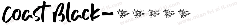 Coast Black字体转换